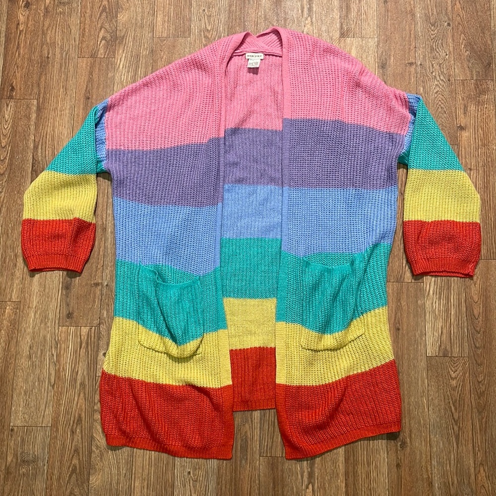 Main strip cardigan